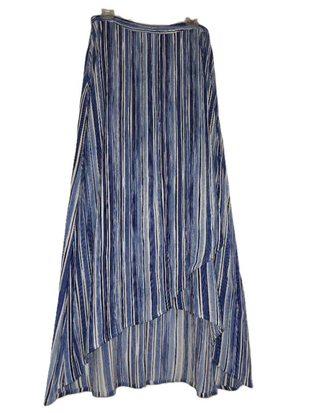 Tommy Bahama Blue & White Striped High-Low Wrap Skirt Size 4